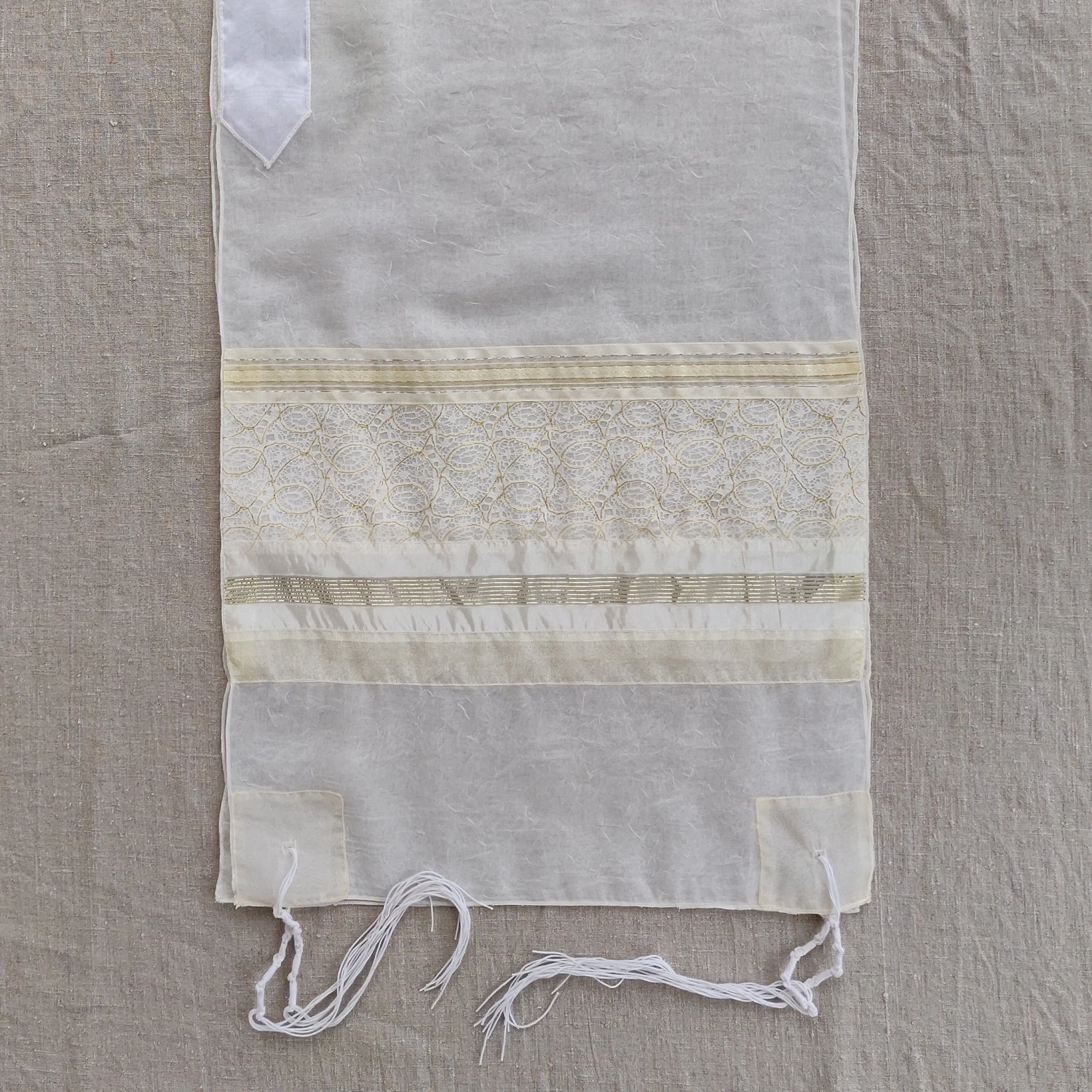 Gabrieli Tallit Lady Gabrieli - Voile Tallit - Gold Gabrieli Tallits 3 Gabrieli Tallit Lady Gabrieli - Voile Tallit - Gold Gabrieli Tallits