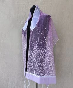 Gabrieli Tallit Gabrieli Tallits Lady Gabrieli - Tulle Tallit - Purple Glitter 11 Gabrieli Tallit Gabrieli Tallits Lady Gabrieli - Tulle Tallit - Purple Glitter