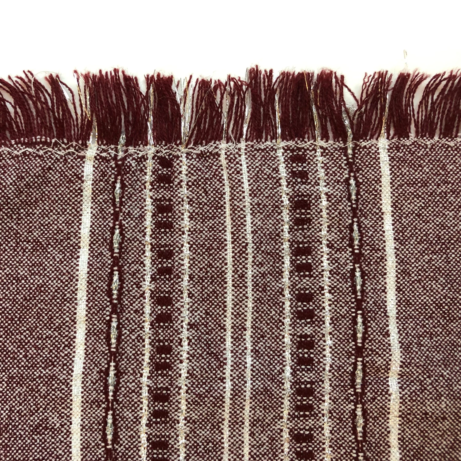 Gabrieli Tablecloths - Classic Design - Bordeaux Background With Silver 5 Gabrieli Tablecloths - Classic Design - Bordeaux Background With Silver