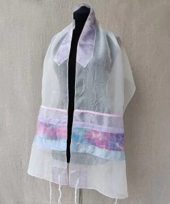 Gabrieli Tallit Lady Gabrieli - Voile Tallit - Pink And Purple 9 Gabrieli Tallit Lady Gabrieli - Voile Tallit - Pink And Purple