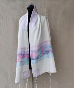 Gabrieli Tallit Gabrieli Tallits Lady Gabrieli - Viscose Tallit - Pink And Purple