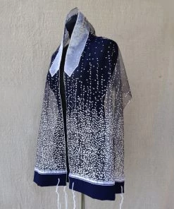 Gabrieli Tallit Lady Gabrieli - Tulle Tallit - Dark Blue Glitter 9 Gabrieli Tallit Lady Gabrieli - Tulle Tallit - Dark Blue Glitter