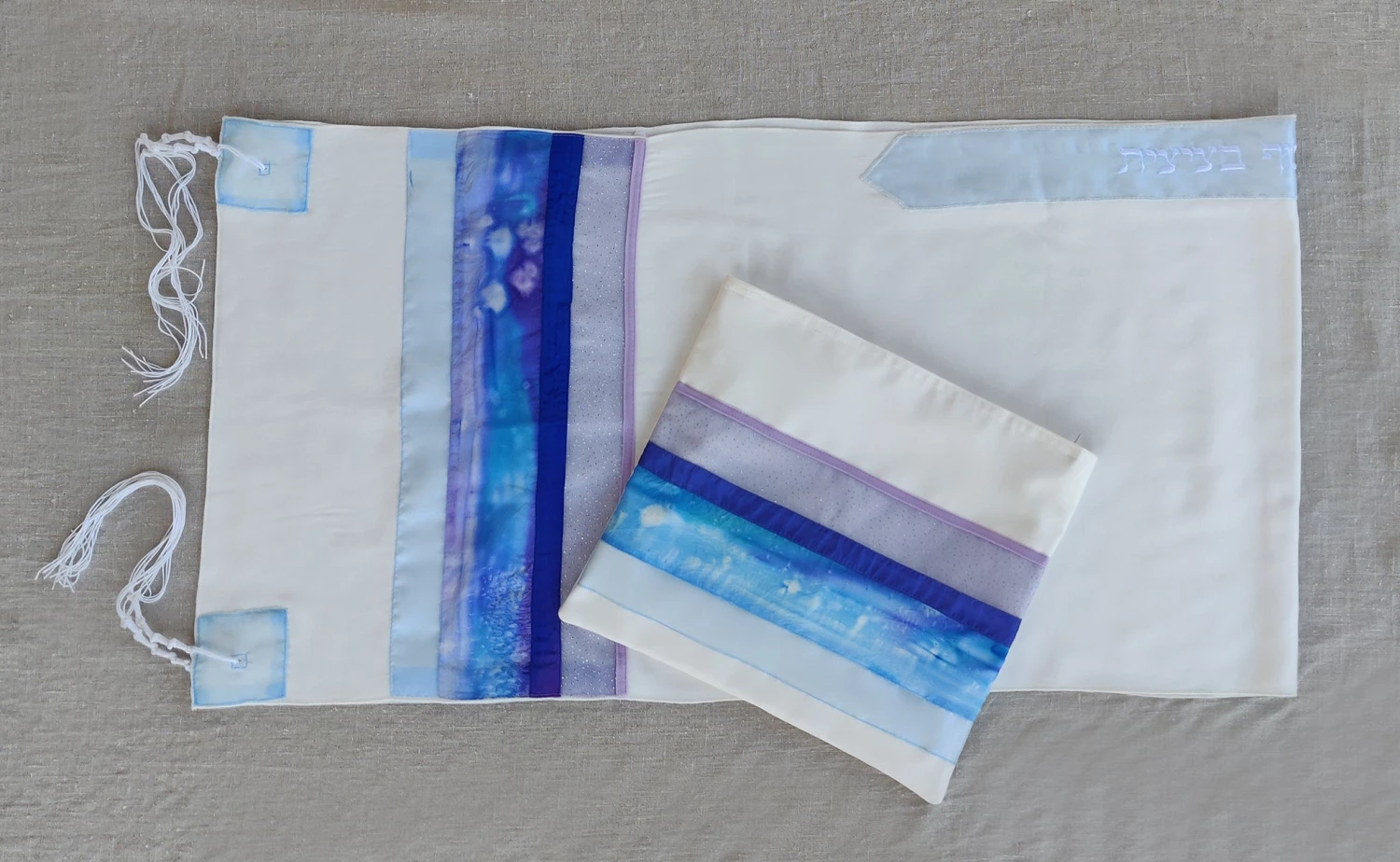 Gabrieli Tallit Gabrieli Tallits Lady Gabrieli - Viscose Tallit - Purple Glitter 4 Gabrieli Tallit Gabrieli Tallits Lady Gabrieli - Viscose Tallit - Purple Glitter