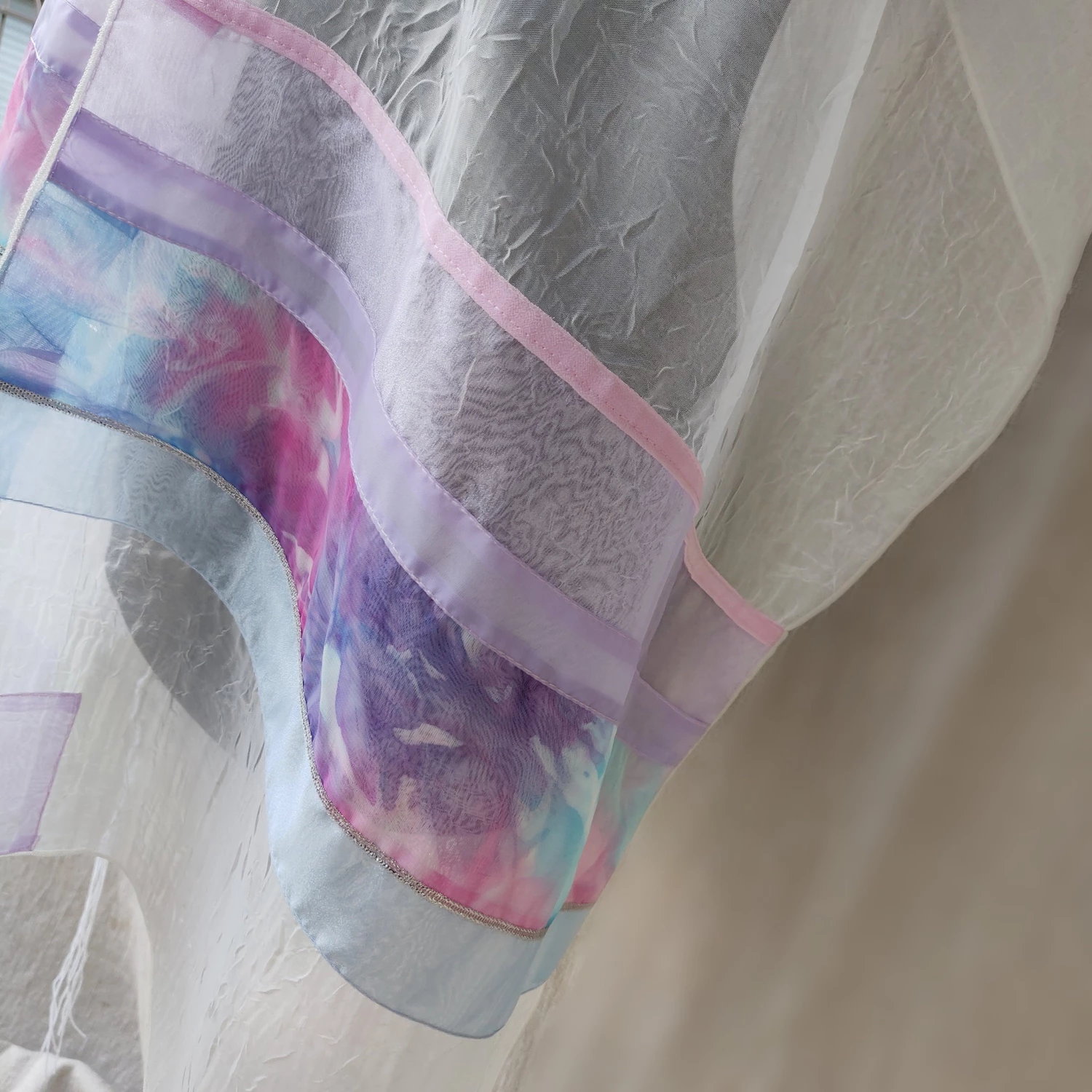 Gabrieli Tallit Lady Gabrieli - Voile Tallit - Pink And Purple 5 Gabrieli Tallit Lady Gabrieli - Voile Tallit - Pink And Purple