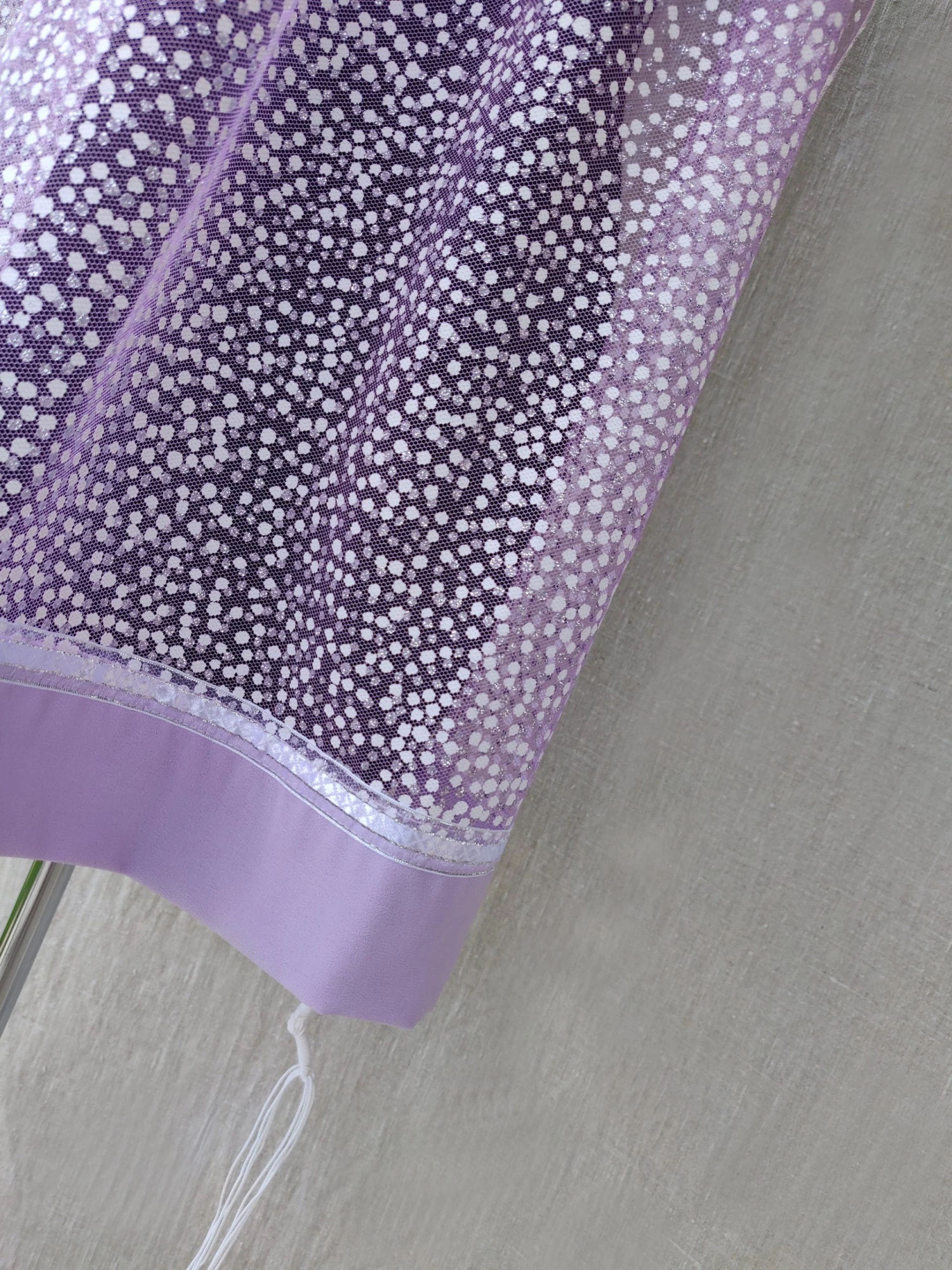 Gabrieli Tallit Gabrieli Tallits Lady Gabrieli - Tulle Tallit - Purple Glitter 5 Gabrieli Tallit Gabrieli Tallits Lady Gabrieli - Tulle Tallit - Purple Glitter