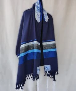 Elegant Gabrieli Tallit - Blue