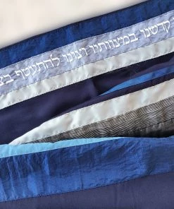 Elegant Gabrieli Tallit - Blue