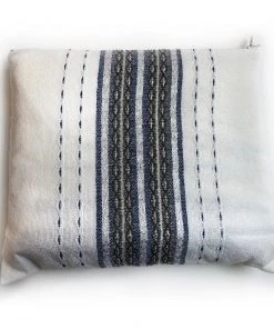 Gabrieli Tallit Gabrieli Tallits Gabrieli Premium - Wool Tallit - Denim & Silver