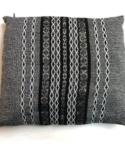 Gabrieli Tallit Gabrieli Tallits Gabrieli Premium - Wool Tallit - Black, White & Silver On Gray