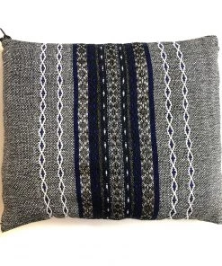 Gabrieli Tallit Gabrieli Premium - Wool Tallit - Blue & Silver On Gray