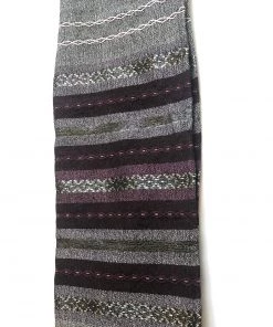 Gabrieli Tallit Gabrieli Tallits Gabrieli Premium - Wool Tallit - Purples & Silver On Gray