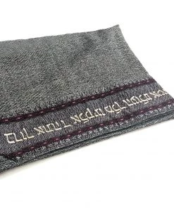 Gabrieli Tallit Gabrieli Tallits Gabrieli Premium - Wool Tallit - Purples & Silver On Gray