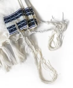 Gabrieli Tallit Gabrieli Premium - Wool Tallit - Shades Of Blue & Silver