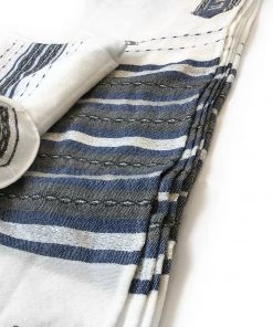 Gabrieli Tallit Gabrieli Tallits Gabrieli Premium - Wool Tallit - Denim & Silver