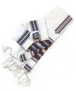 Gabrieli Tallit Gabrieli Tallits Gabrieli Premium - Wool Tallit - Purples & Silver