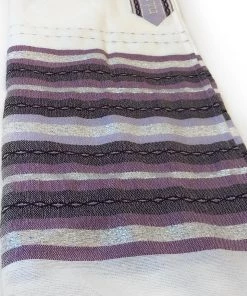 Gabrieli Tallit Gabrieli Tallits Gabrieli Premium - Wool Tallit - Purples & Silver
