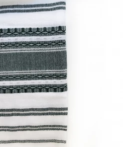 Gabrieli Tallit Gabrieli Tallits Samuel - Wool Tallit - Dark Green And Silver