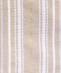 Gabrieli Tablecloths - Bold Design - Gold And White On Beige