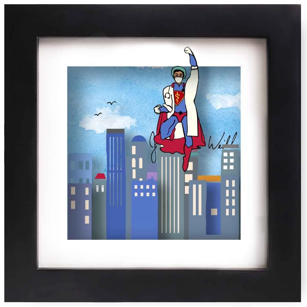 Jean-Pierre Weill Art & Judaica Medical Superhero M - Mini 3 Jean-Pierre Weill Art & Judaica Medical Superhero M - Mini