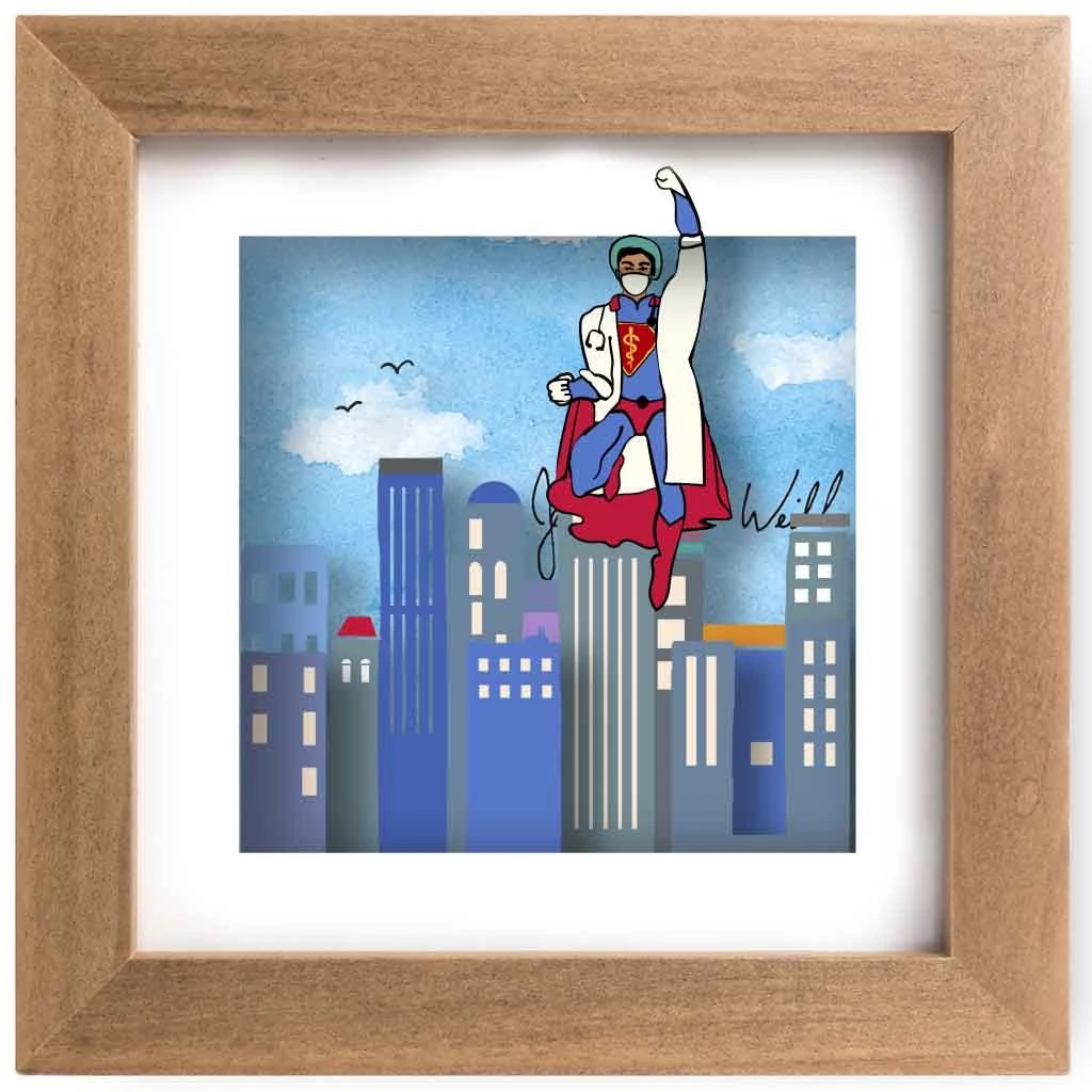 Jean-Pierre Weill Art & Judaica Medical Superhero M - Mini 5 Jean-Pierre Weill Art & Judaica Medical Superhero M - Mini