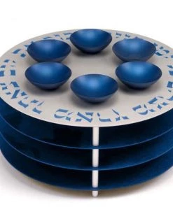 Agayof Art & Judaica Seder Plate 3 Levels