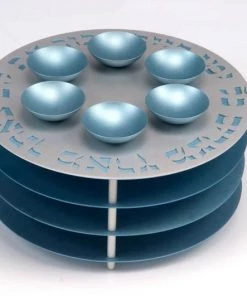 Agayof Art & Judaica Seder Plate 3 Levels