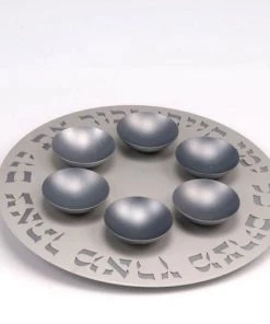 Agayof Seder Plate 1 Level Art & Judaica