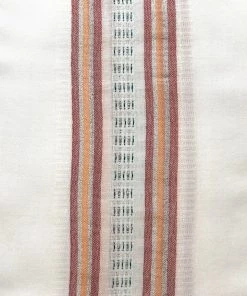 Gabrieli Home & Special Occasions Tablecloths - Classic Design - Red, Orange, Green And Silver On White