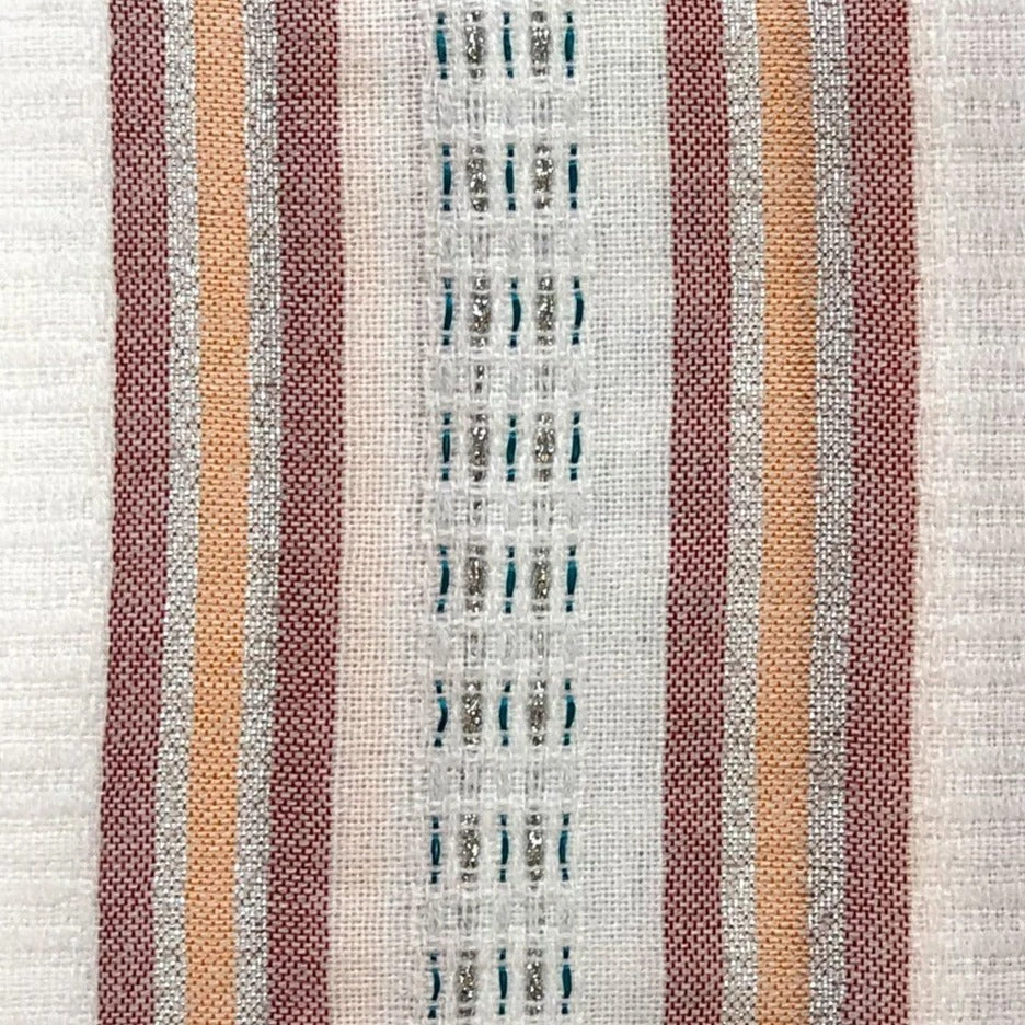 Gabrieli Home & Special Occasions Tablecloths - Classic Design - Red, Orange, Green And Silver On White 5 Gabrieli Home & Special Occasions Tablecloths - Classic Design - Red, Orange, Green And Silver On White