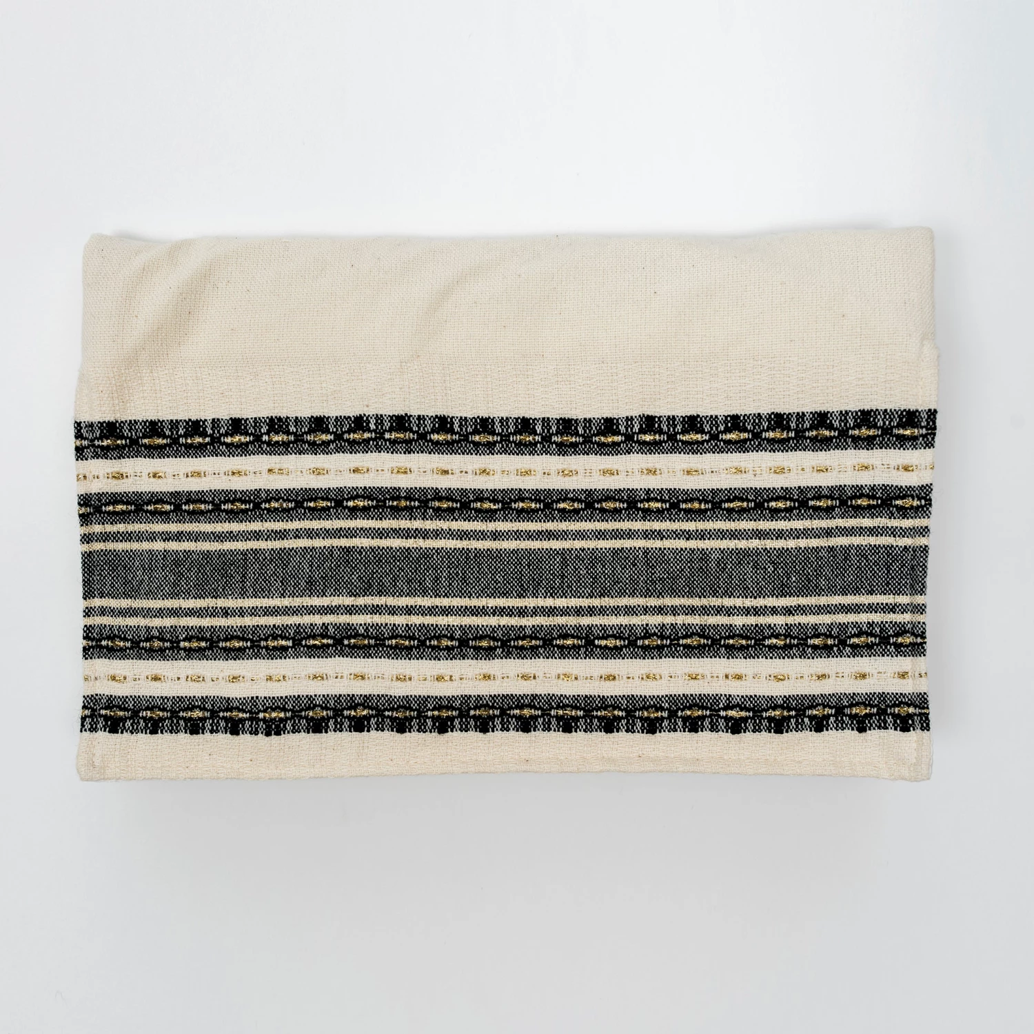 Gabrieli Tallit Samuel - Cotton Tallit - Black With Gold On Off-White 3 Gabrieli Tallit Samuel - Cotton Tallit - Black With Gold On Off-White