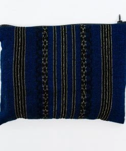 Gabrieli Tallit Hagar - Wool Tallit - Black And Gold Design On Blue