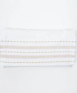 Gabrieli Tallit Elia - Silk Tallit - Pink And Gold On White