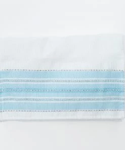 Gabrieli Tallit Elia - Silk Tallit - Baby Blue With Silver On White Gabrieli Tallits