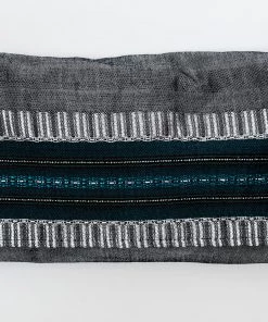Gabrieli Tallit Elia - Silk Tallit- Turquoise And Silver On Gray 8 Gabrieli Tallit Elia - Silk Tallit- Turquoise And Silver On Gray