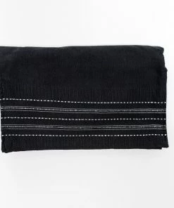 Gabrieli Tallit Elia - Cotton Tallit - Silver On Black