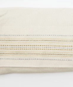 Gabrieli Tallit Elia - Cotton Tallit - Gold And Silver On Off-White Gabrieli Tallits