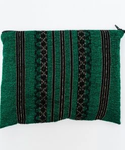 Gabrieli Tallit Hagar - Wool Tallit - Black And Gold Design On Green Gabrieli Tallits