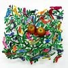 D. Gerstein Birds Of The World Fruit Bowl Art & Judaica