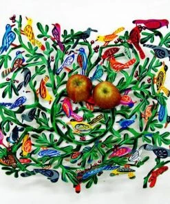 D. Gerstein Birds Of The World Fruit Bowl Art & Judaica