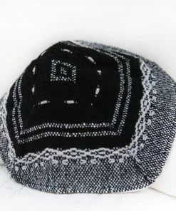 Gabrieli Tallit Elia - Wool Tallit - Black On Gray With Silver 10 Gabrieli Tallit Elia - Wool Tallit - Black On Gray With Silver