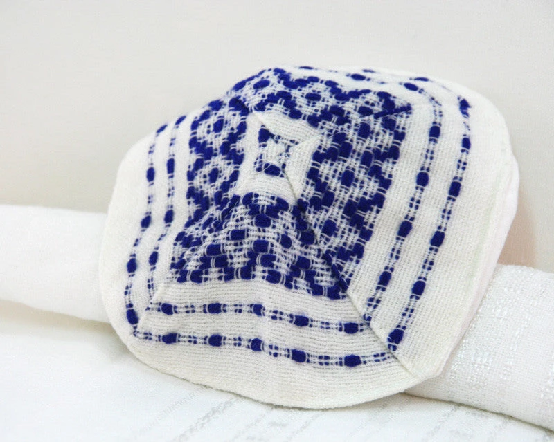 Gabrieli Tallit Gabrieli Tallits Daniel - Wool Tallit - Blue 4 Gabrieli Tallit Gabrieli Tallits Daniel - Wool Tallit - Blue