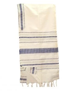 Gabrieli Tallit Gabrieli Tallits Perach - Wool Tallit - Blue And Silver