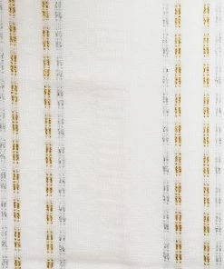 Gabrieli Home & Special Occasions Tablecloths - Bold Design - Silver And Gold On White