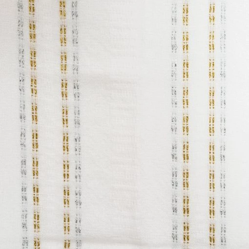 Gabrieli Home & Special Occasions Tablecloths - Bold Design - Silver And Gold On White