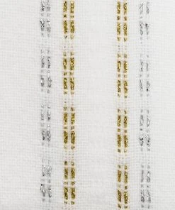 Gabrieli Home & Special Occasions Tablecloths - Bold Design - Silver And Gold On White