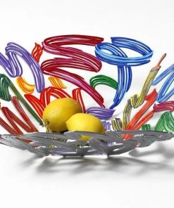 D. Gerstein Art & Judaica Brush Strokes Fruit Bowl