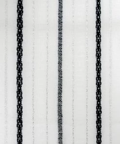 Gabrieli Tablecloths - Classic Design - Black And Silver On White Home & Special Occasions