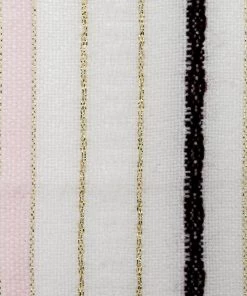 Gabrieli Home & Special Occasions Tablecloths - Classic Design - Bordeaux And Pink With Gold On White