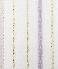 Gabrieli Tablecloths - Classic Design - Lilach Purple With Gold On White Home & Special Occasions