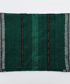 Gabrieli Tallit Elia - Silk Tallit- Green And Gold On Gray Gabrieli Tallits